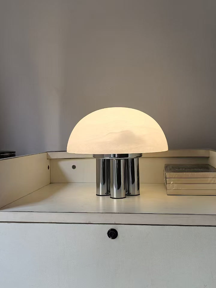 Porcino Alabaster Table Lamp - Organic Spanish Stone 3-Head Accent Light