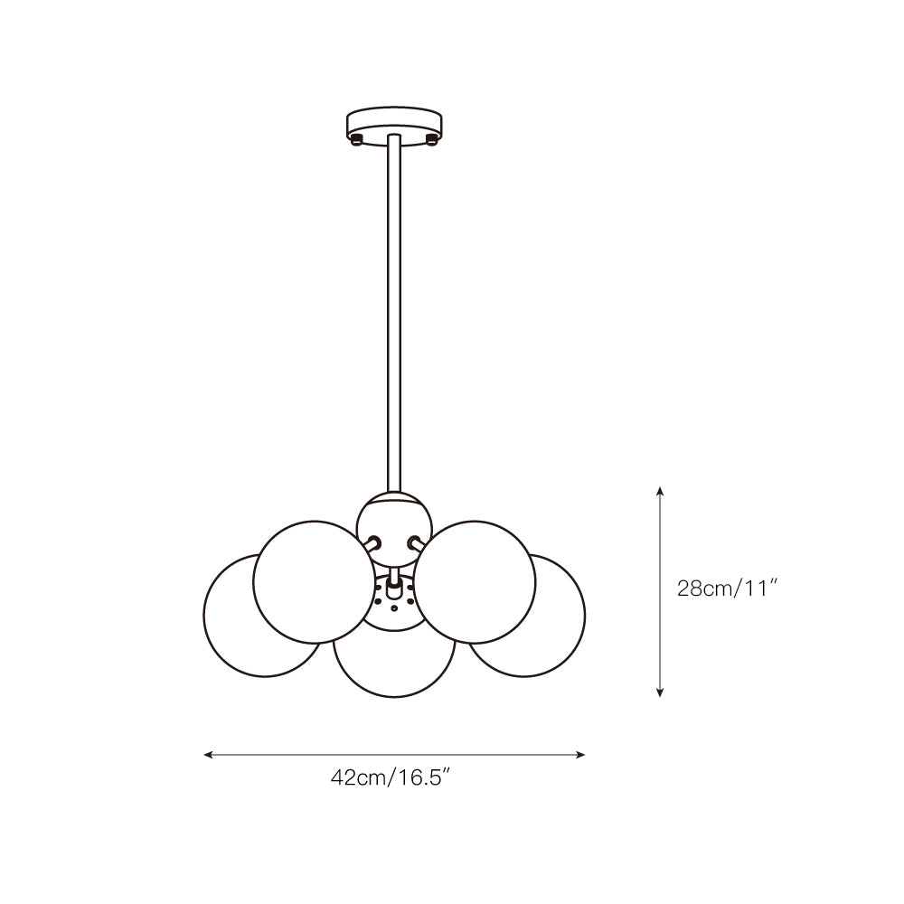 Possini Euro Gable Modo Chandelier - Modern Geometric Cognac Glass Light