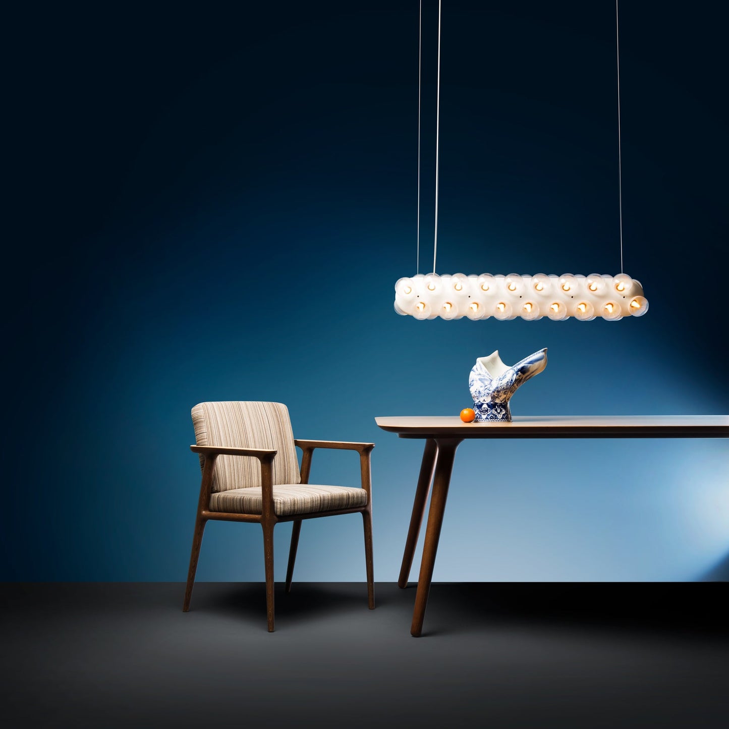 Prop Chandelier - Minimalist Modular LED Resin & Glass Light
