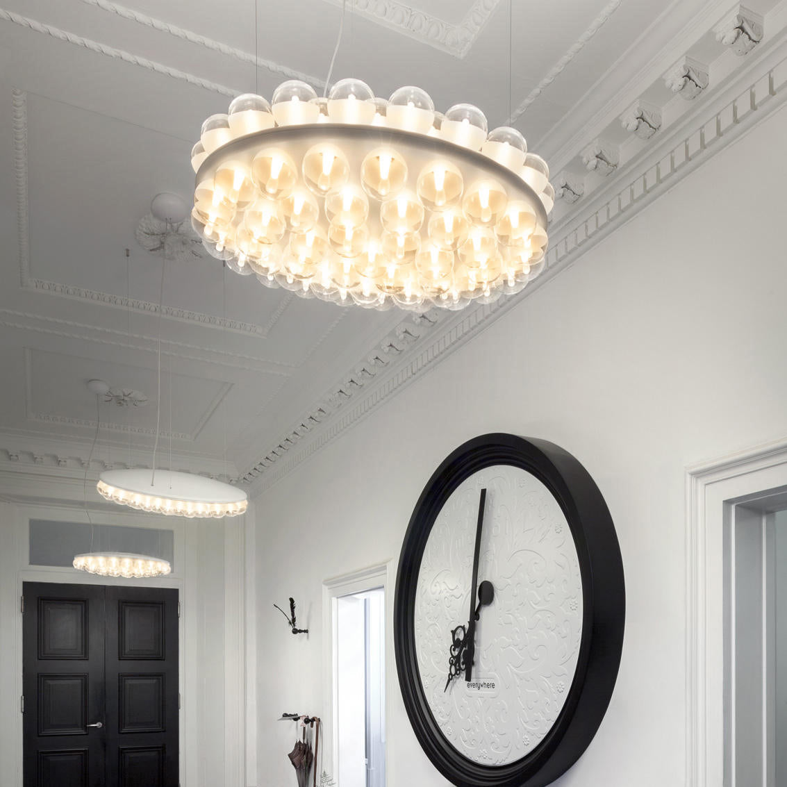 Prop Chandelier - Minimalist Modular LED Resin & Glass Light
