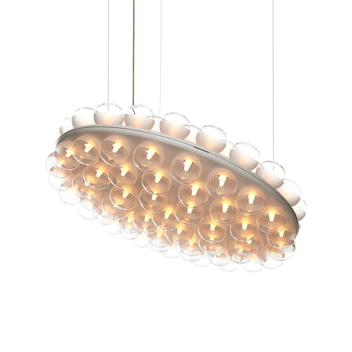 Prop Chandelier - Minimalist Modular LED Resin & Glass Light