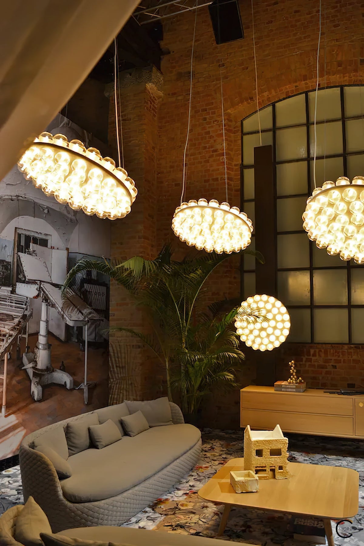 Prop Chandelier - Minimalist Modular LED Resin & Glass Light