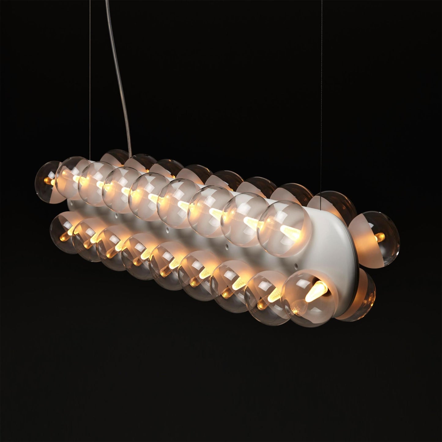 Prop Chandelier - Minimalist Modular LED Resin & Glass Light