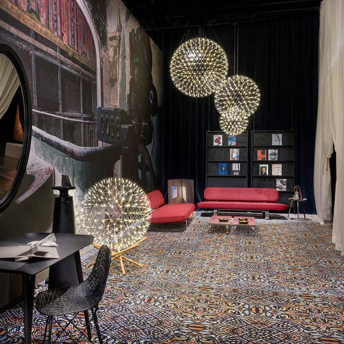 Raimond Pendant Light - Geodesic Stainless Steel LED Sphere