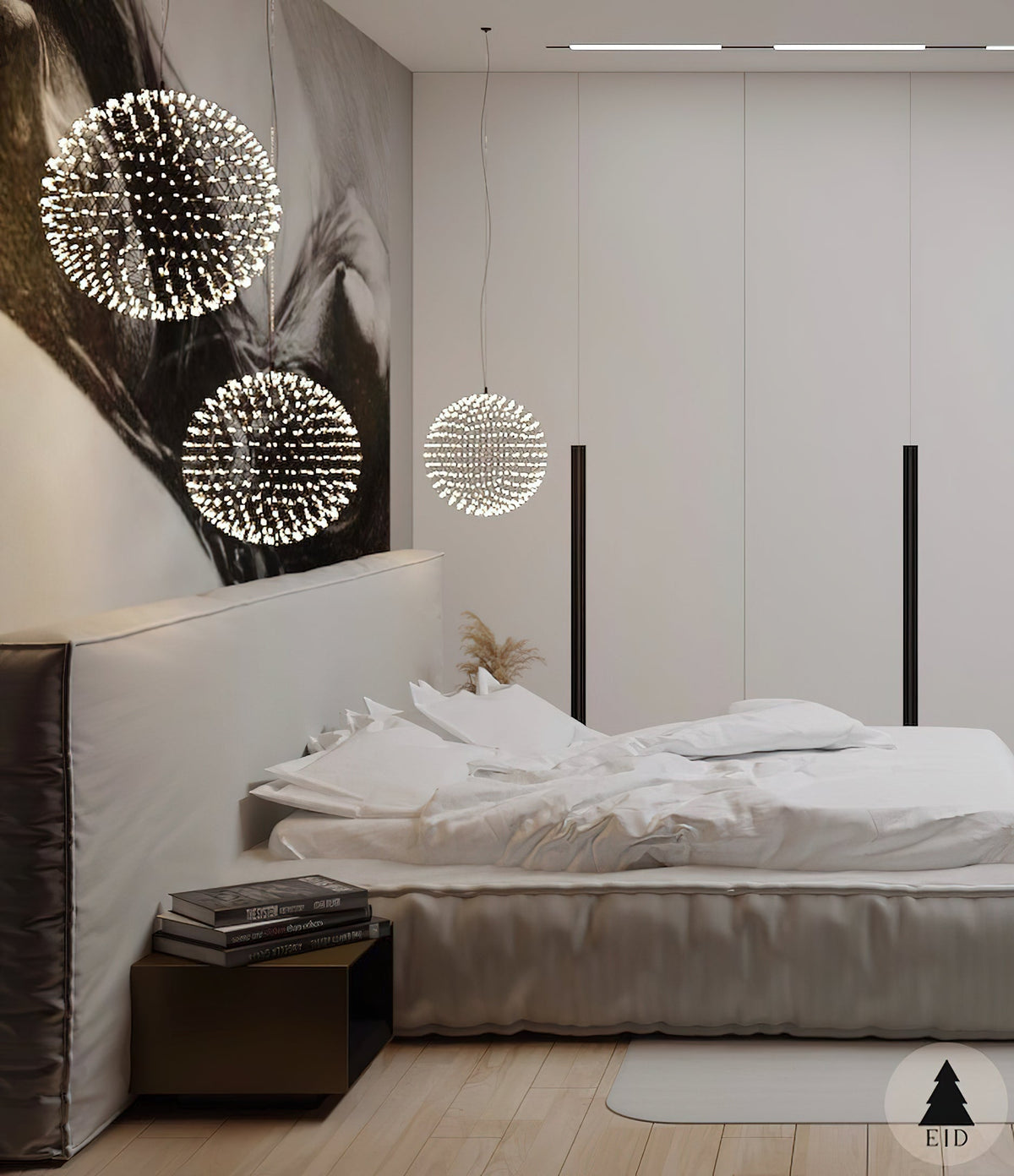 Raimond Pendant Light - Geodesic Stainless Steel LED Sphere
