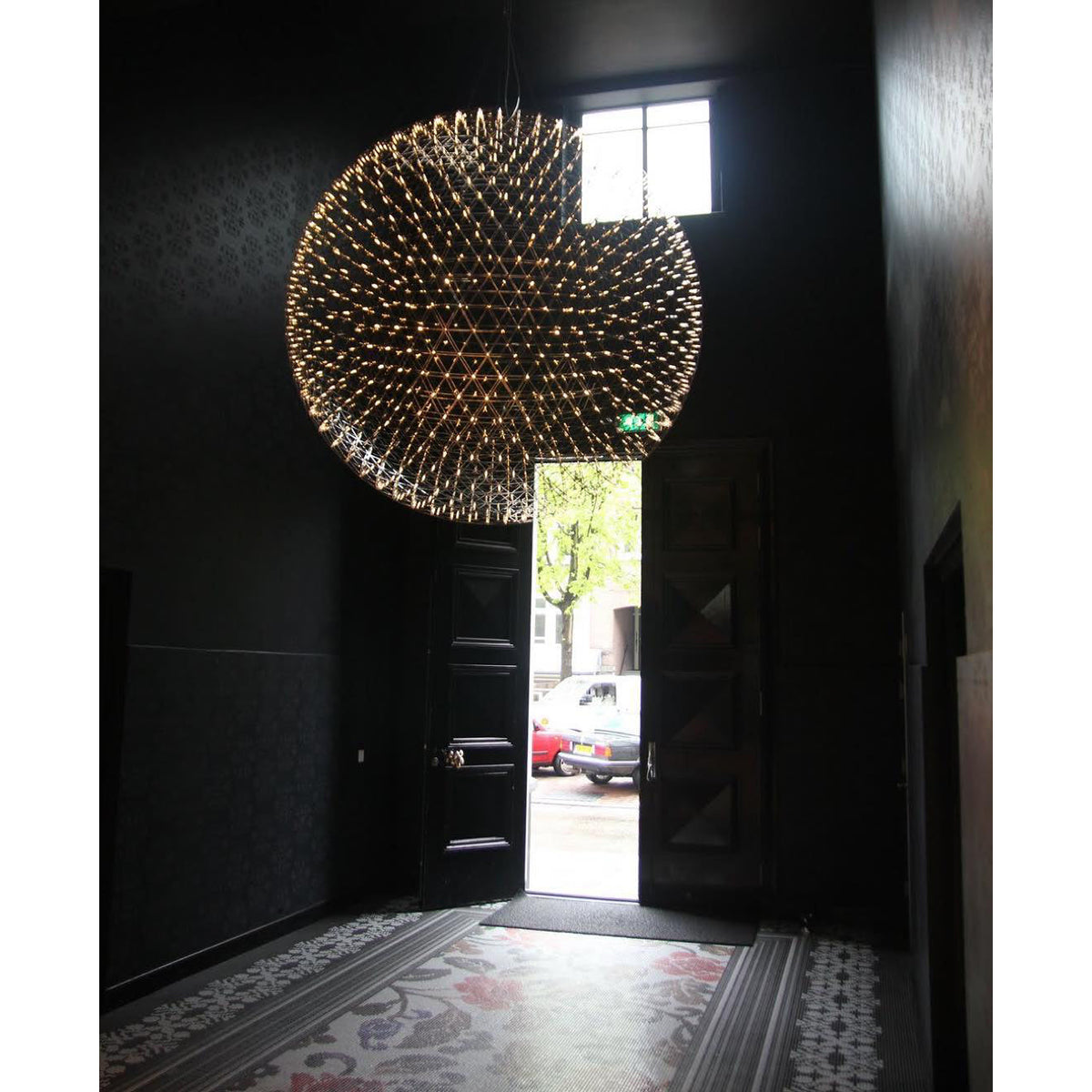 Raimond Pendant Light - Geodesic Stainless Steel LED Sphere