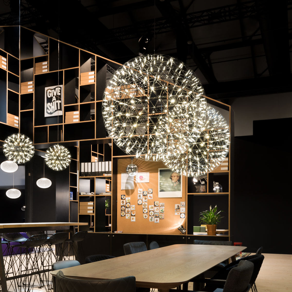 Raimond Pendant Light - Geodesic Stainless Steel LED Sphere