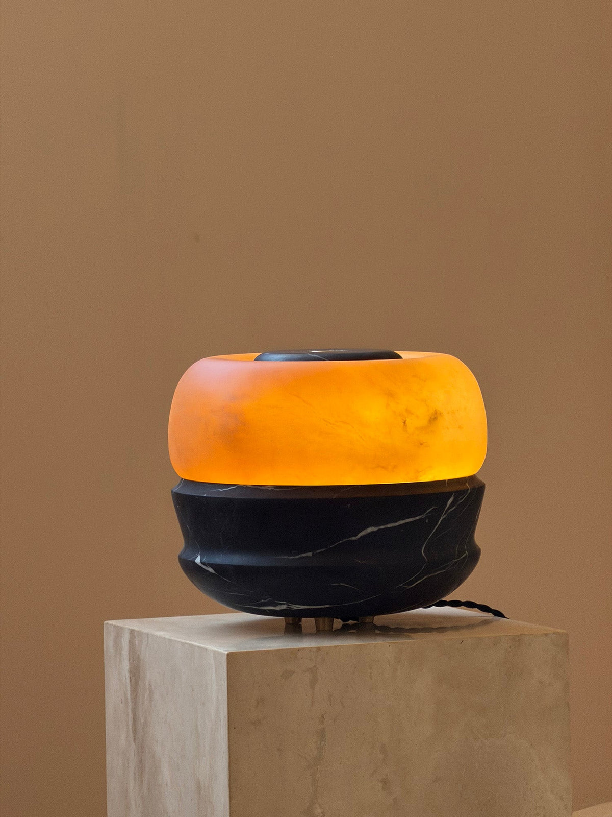 Ramson Stone Table Lamp - Natural Marble & Alabaster Light