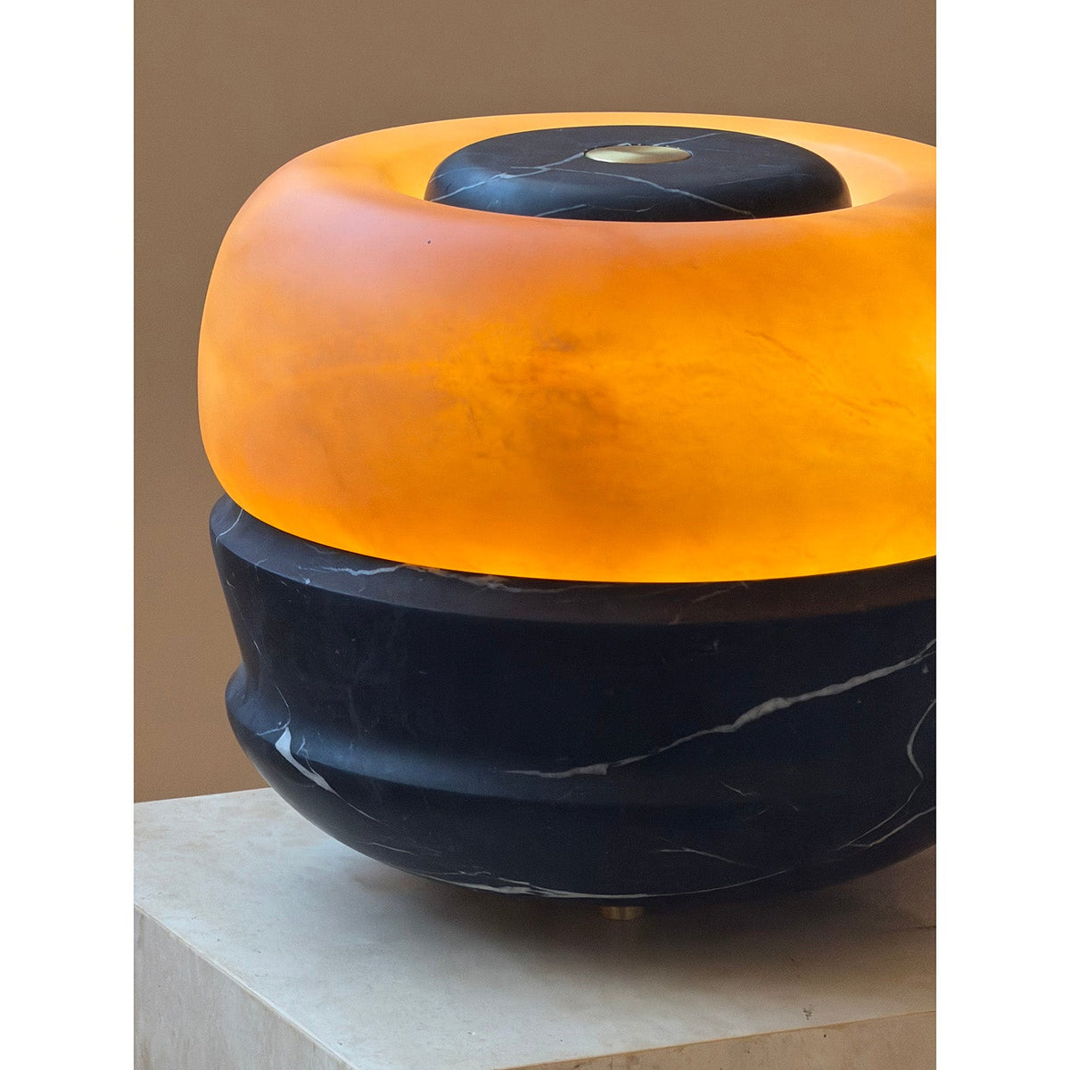 Ramson Stone Table Lamp - Natural Marble & Alabaster Light