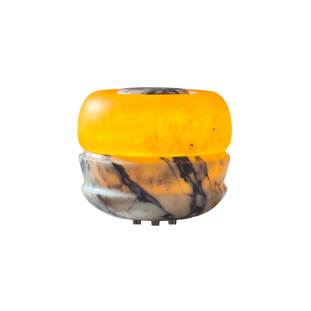 Ramson Stone Table Lamp - Natural Marble & Alabaster Light