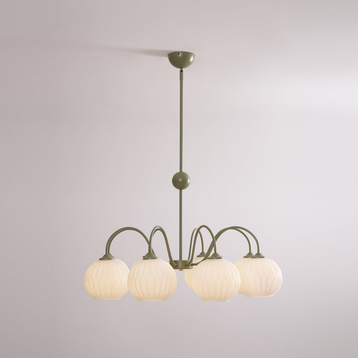 Renee Chandelier - Modern Soft-Curved Globe Lighting