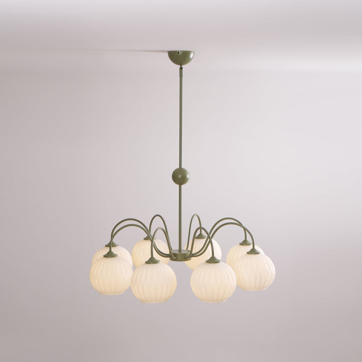 Renee Chandelier - Modern Soft-Curved Globe Lighting