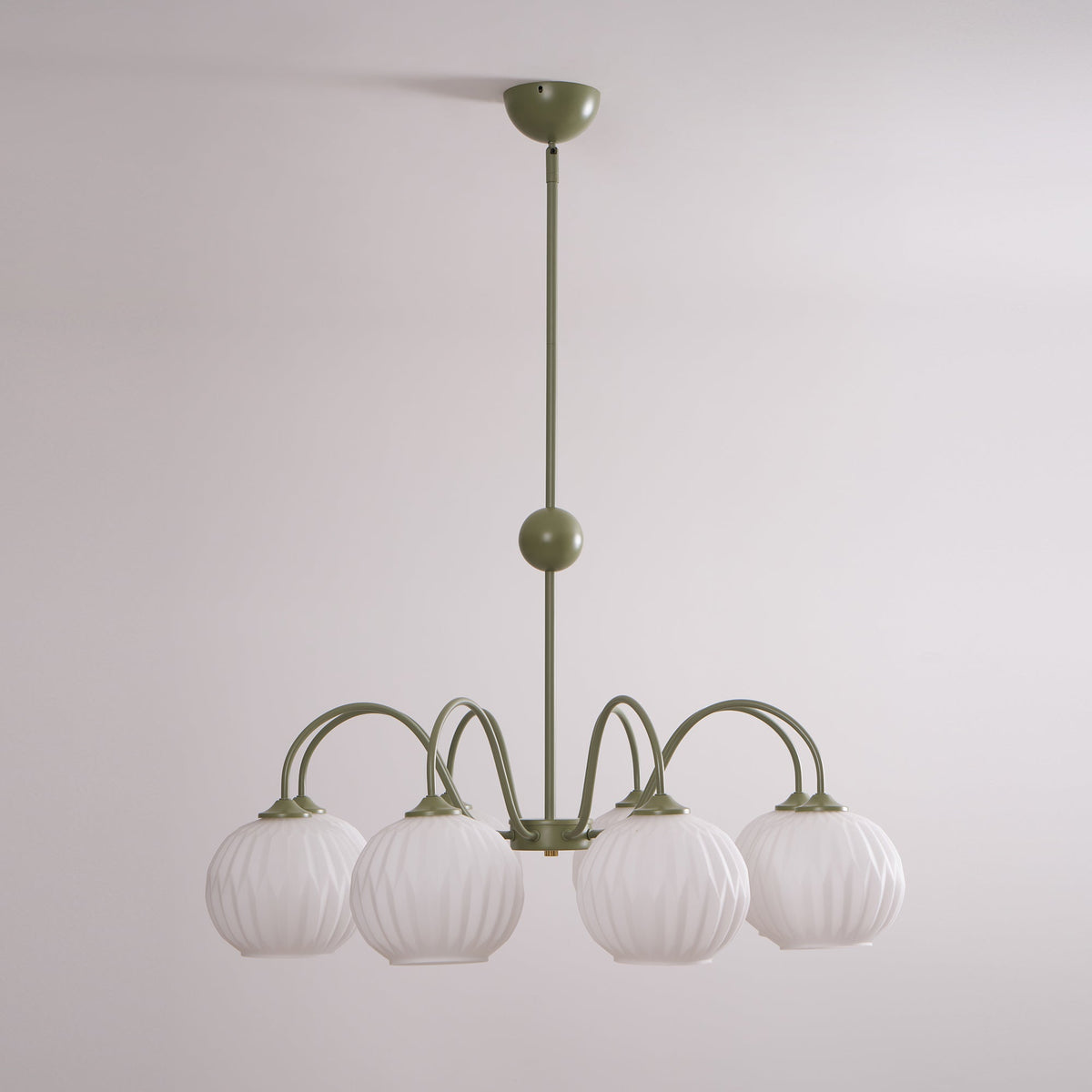 Renee Chandelier - Modern Soft-Curved Globe Lighting