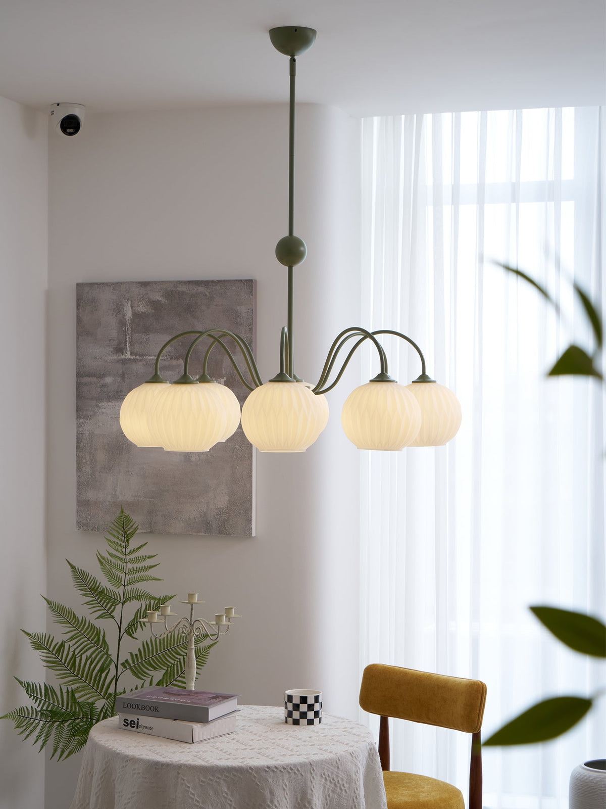 Renee Chandelier - Modern Soft-Curved Globe Lighting