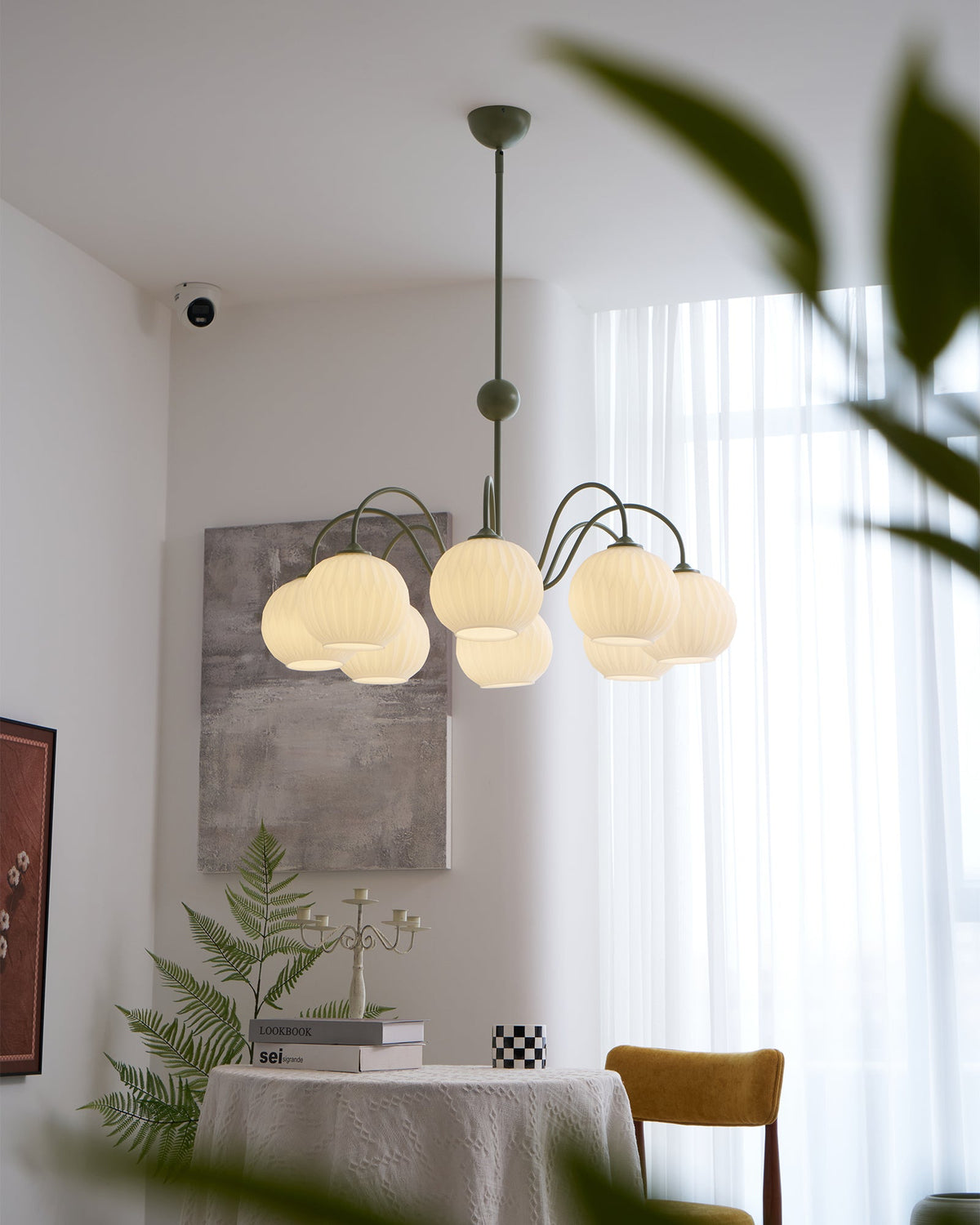 Renee Chandelier - Modern Soft-Curved Globe Lighting
