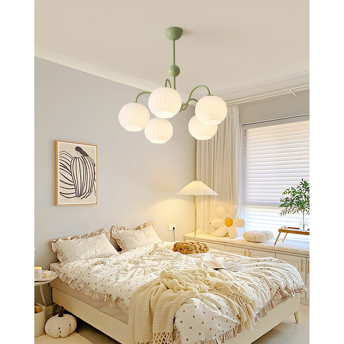 Renee Chandelier - Modern Soft-Curved Globe Lighting