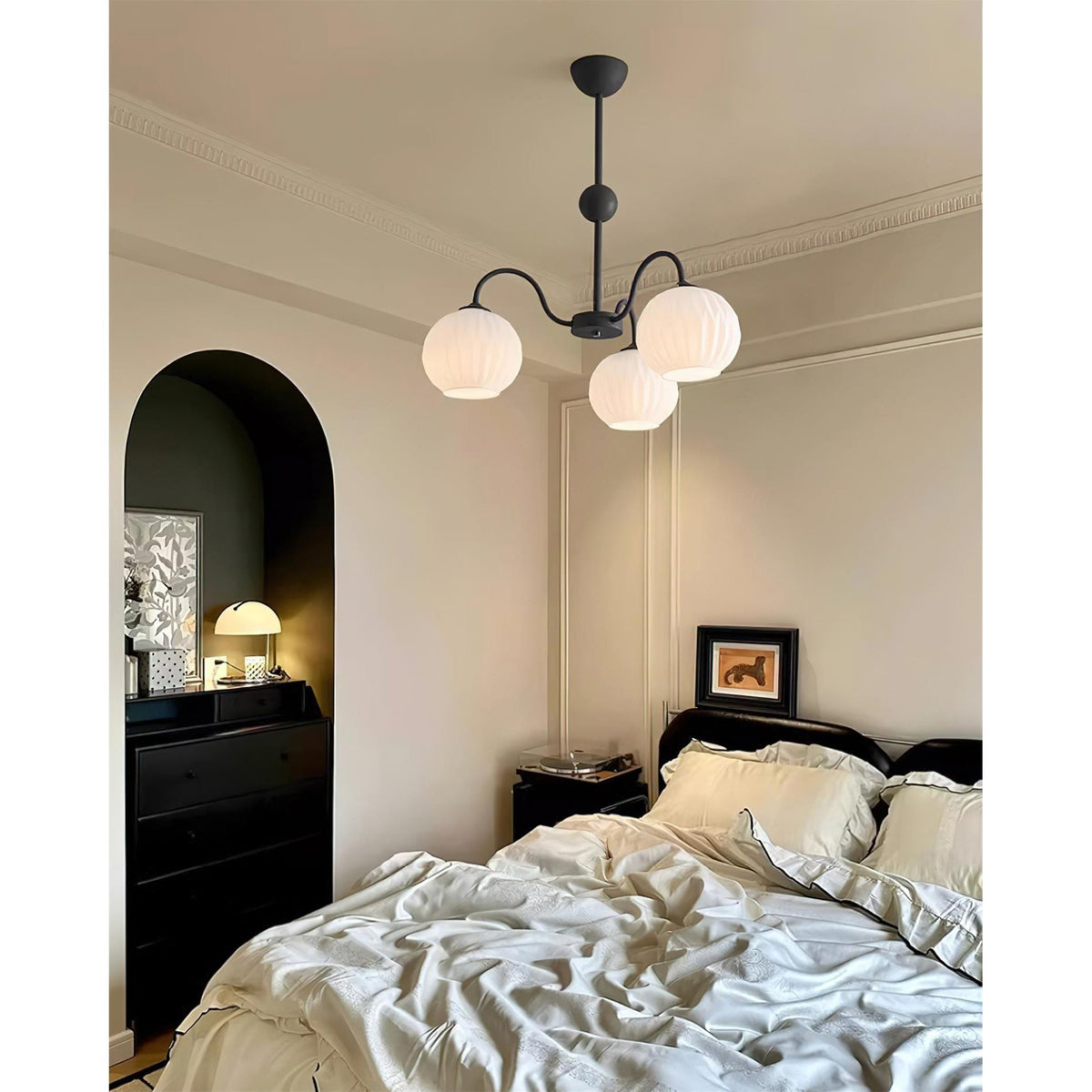 Renee Chandelier - Modern Soft-Curved Globe Lighting