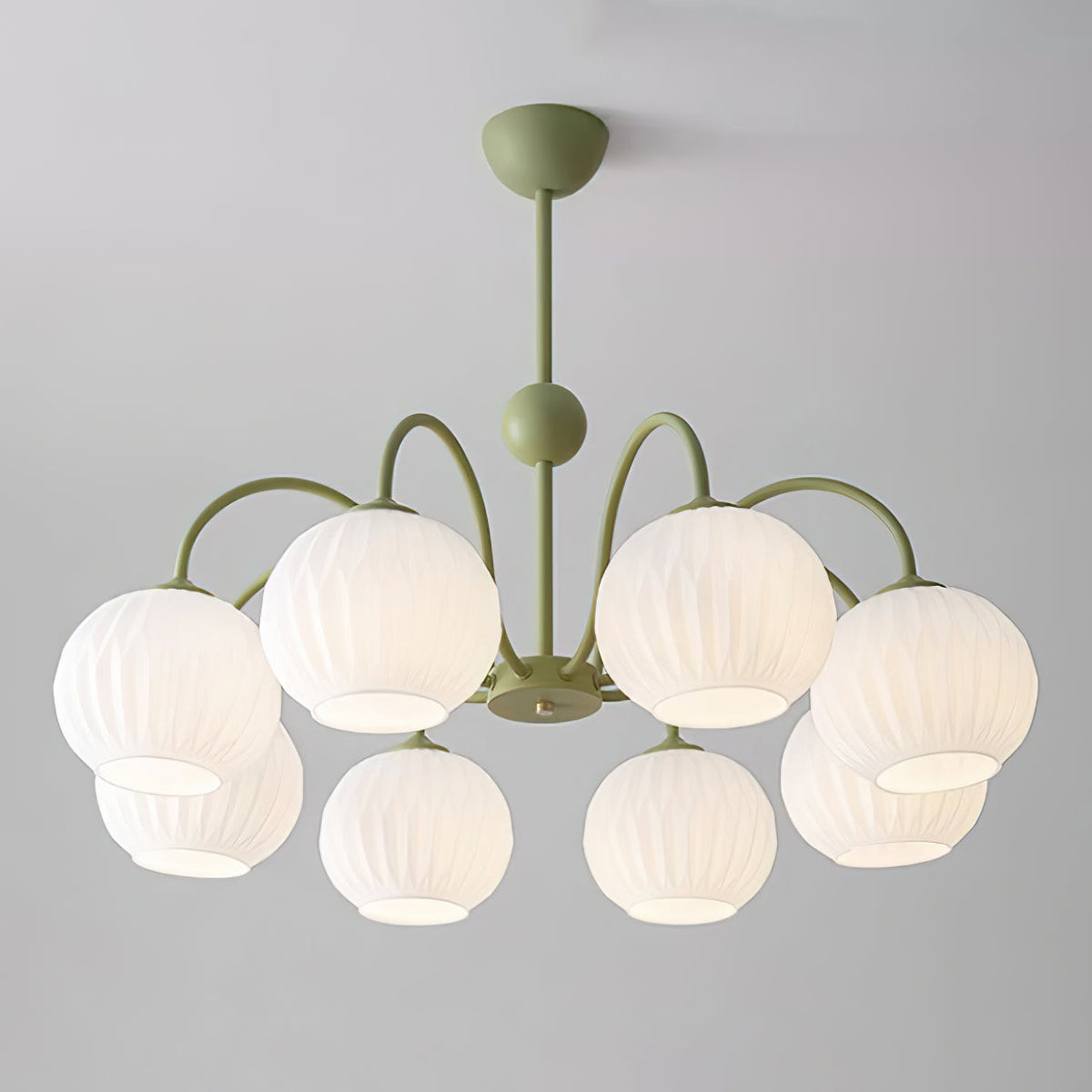 Renee Chandelier - Modern Soft-Curved Globe Lighting