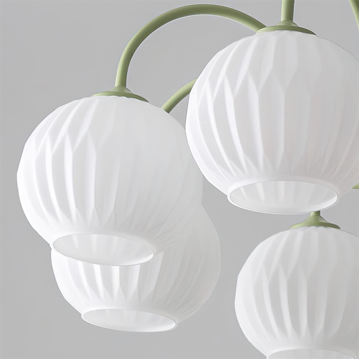 Renee Chandelier - Modern Soft-Curved Globe Lighting