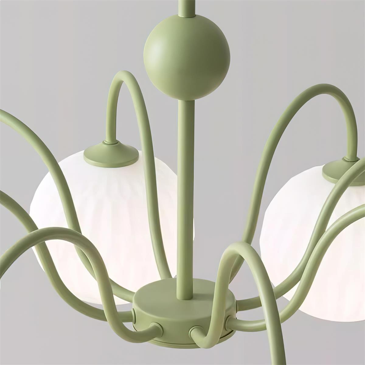 Renee Chandelier - Modern Soft-Curved Globe Lighting