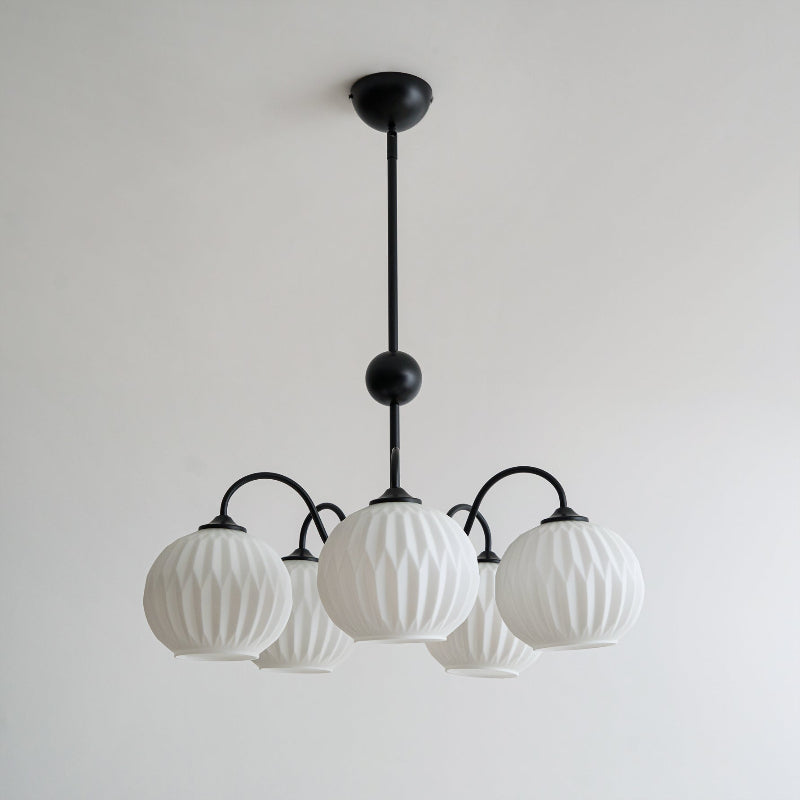 Renee Chandelier - Modern Soft-Curved Globe Lighting