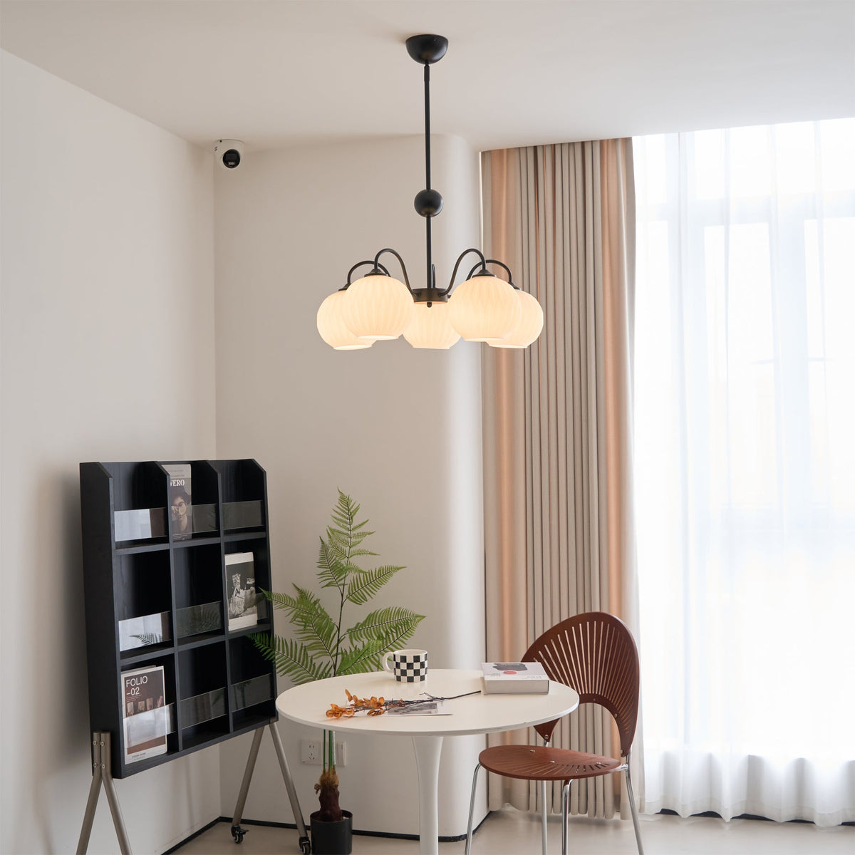 Renee Chandelier - Modern Soft-Curved Globe Lighting