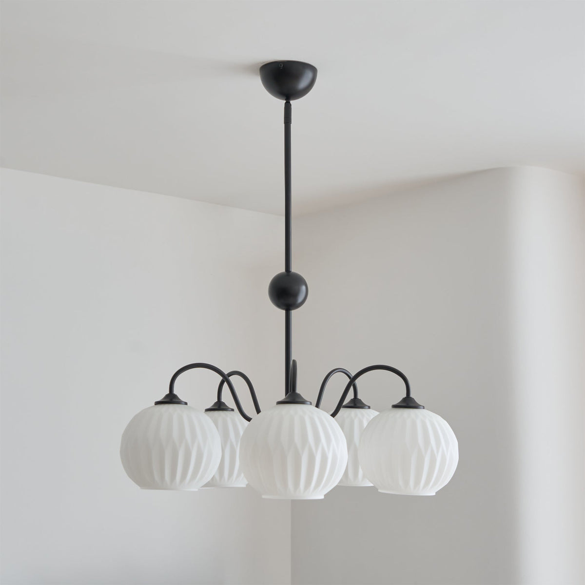 Renee Chandelier - Modern Soft-Curved Globe Lighting
