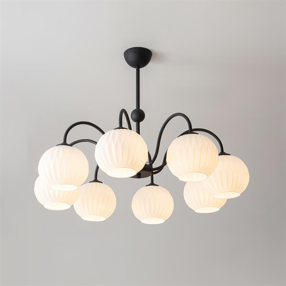 Renee Chandelier - Modern Soft-Curved Globe Lighting