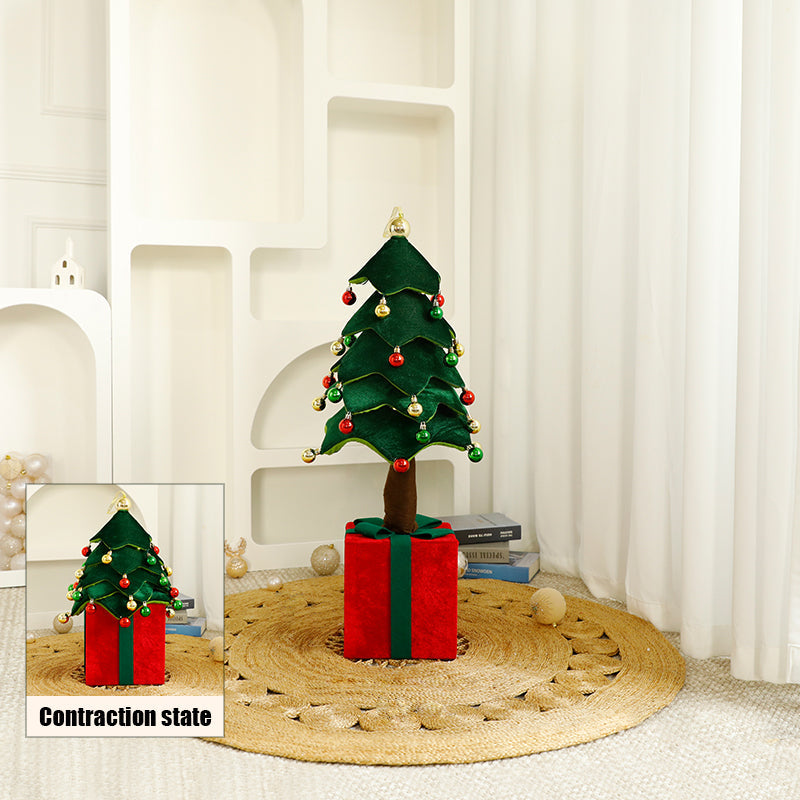 Retractable Xmas Tree Gift Lamp - Collapsible LED Festive Decor