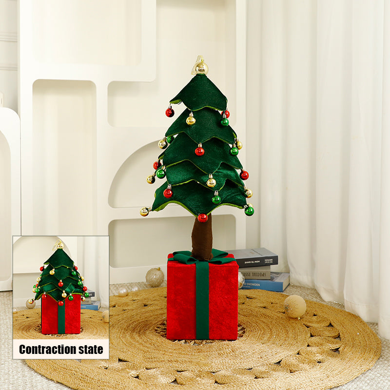 Retractable Xmas Tree Gift Lamp - Collapsible LED Festive Decor