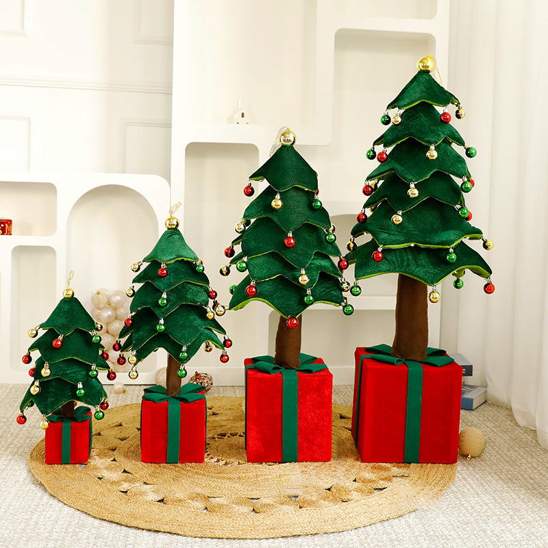 Retractable Xmas Tree Gift Lamp - Collapsible LED Festive Decor