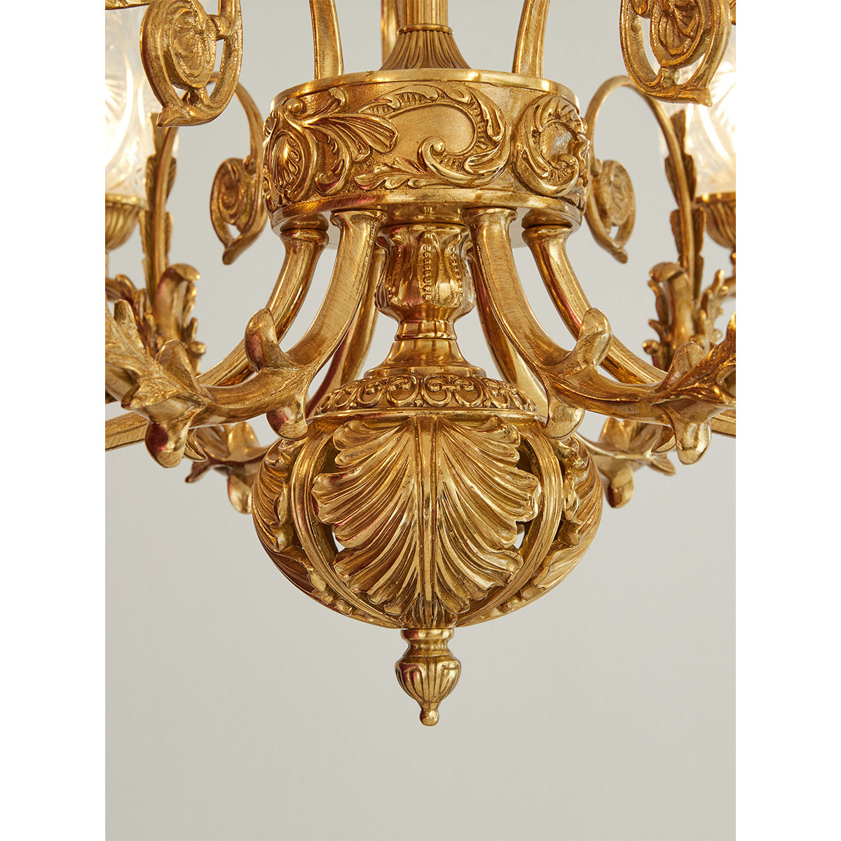 Revival Glass Chandelier - Solid Brass Frame & Hand-Cut Glass