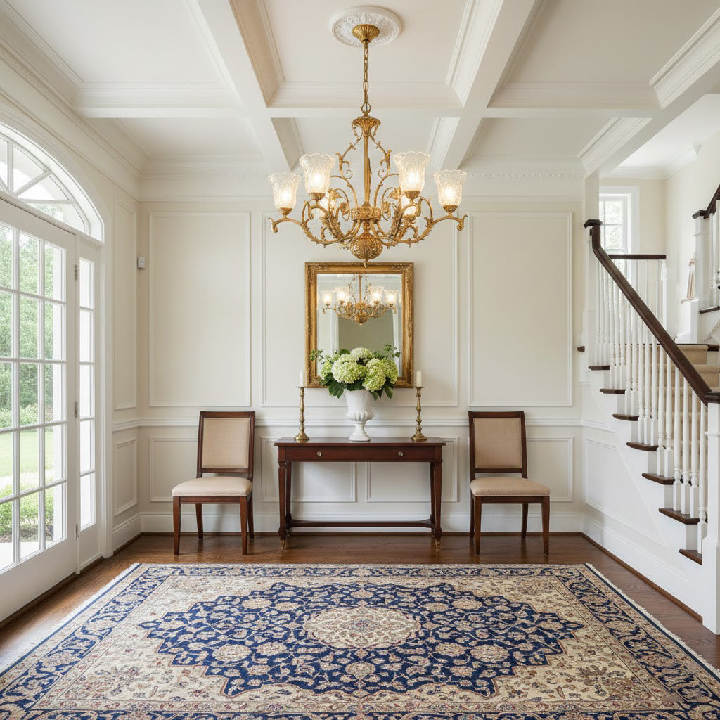 Revival Glass Chandelier - Solid Brass Frame & Hand-Cut Glass