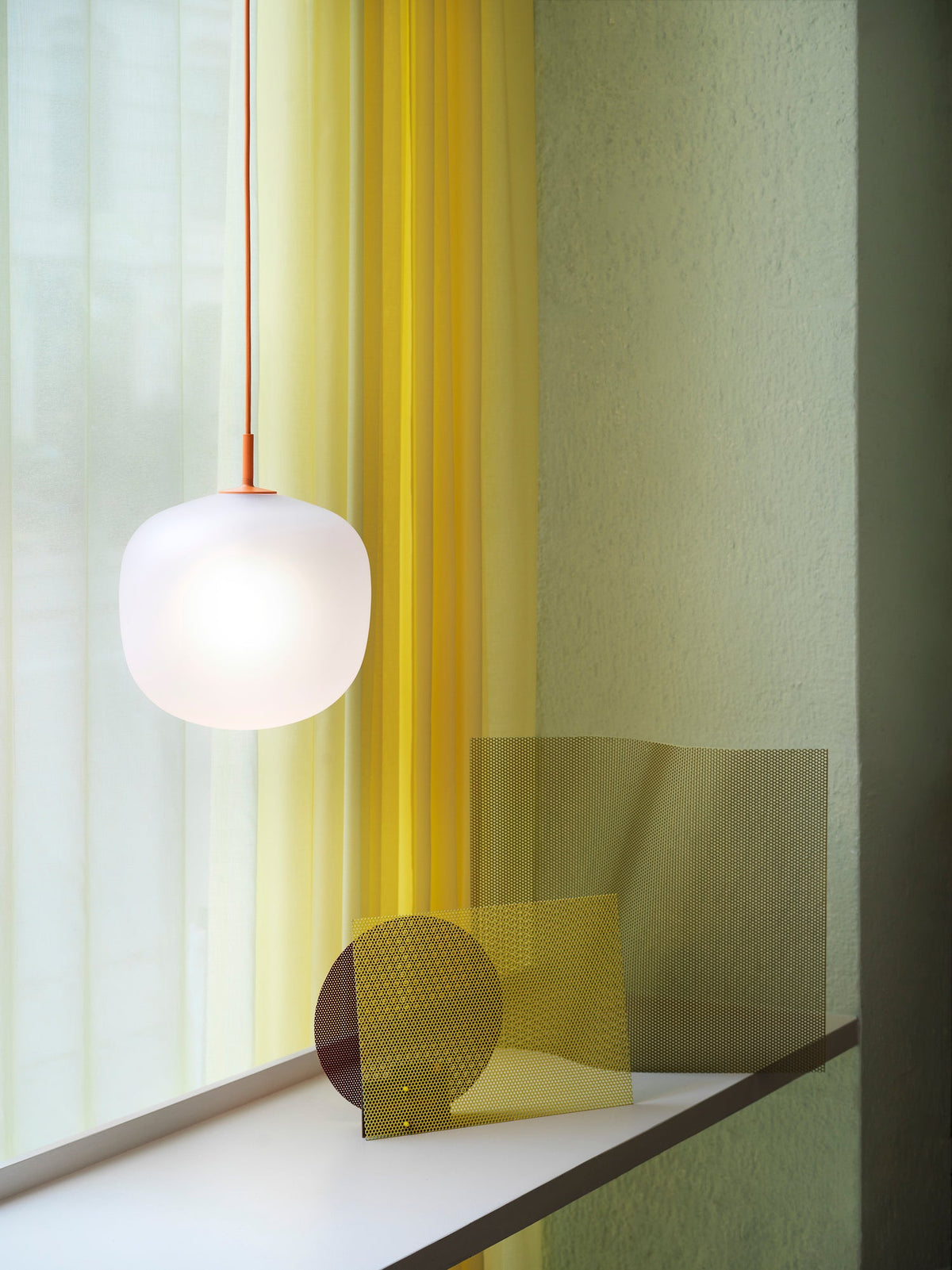 Rime Pendant Lamp - Sandblasted Acorn Glass LED Light