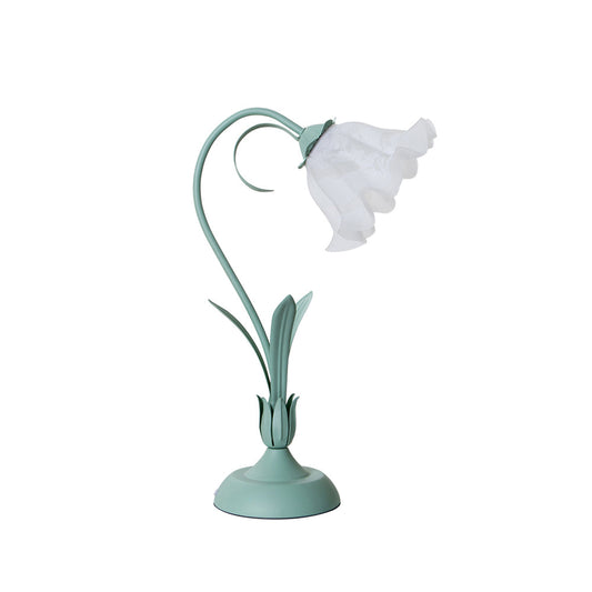 Romantic Flower Table Lamp - Glass Flower Shade Nightstand Light