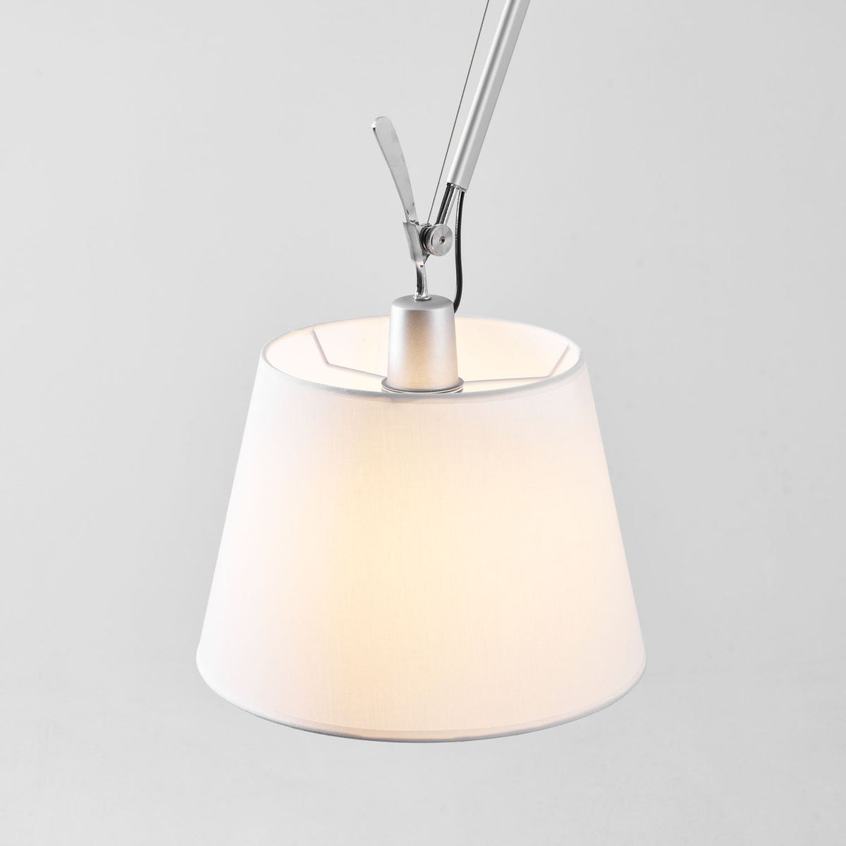 Costanza Pendant Lamp – Architectural Aluminum Suspended Light with Parchment Shade