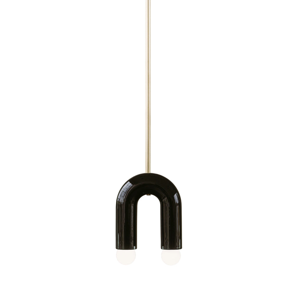 Rotating Rainbow Pendant Lamp - Calligraphic Art-Inspired Iron Pendant | Modern Abstract Sculptural Lighting