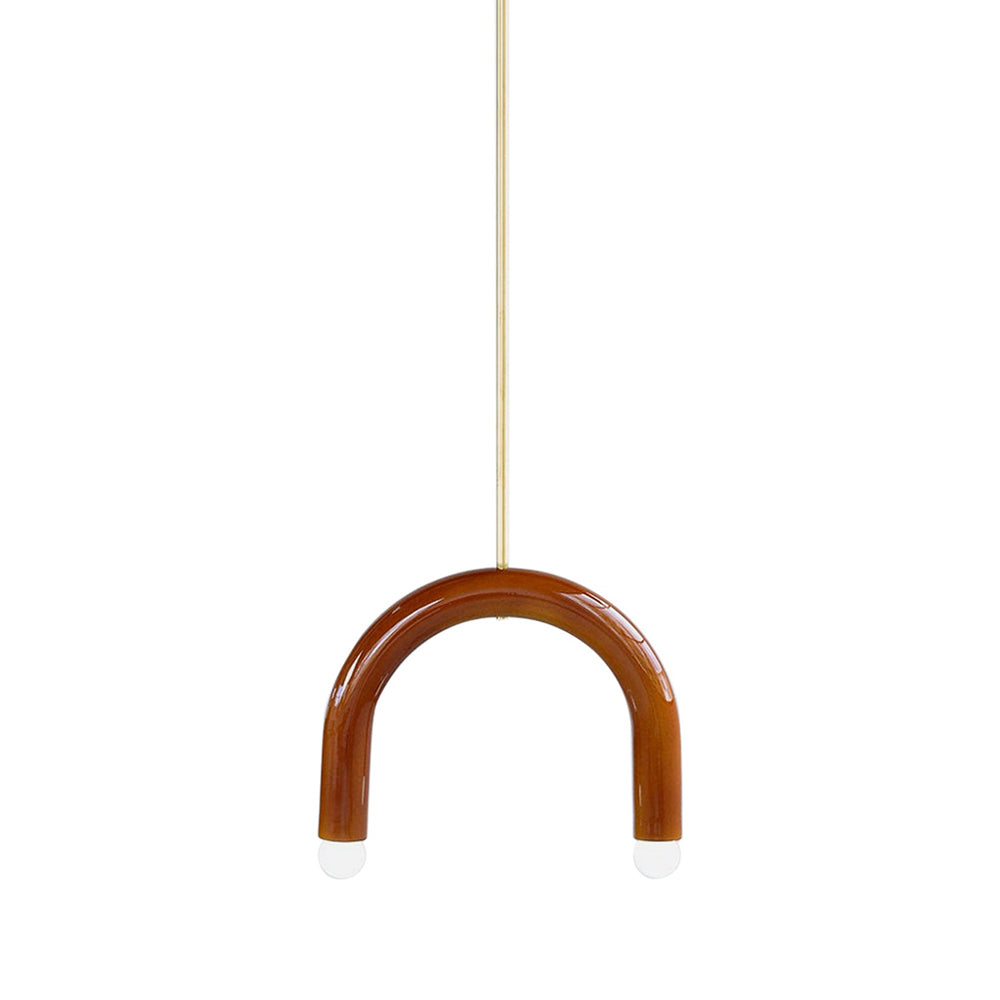 Rotating Rainbow Pendant Lamp - Calligraphic Art-Inspired Iron Pendant | Modern Abstract Sculptural Lighting