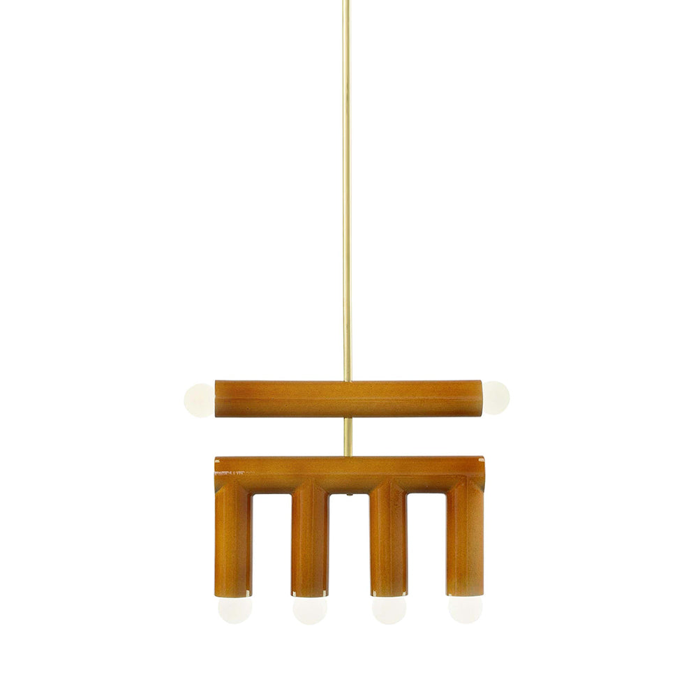 Rotating Rainbow Pendant Lamp - Calligraphic Art-Inspired Iron Pendant | Modern Abstract Sculptural Lighting