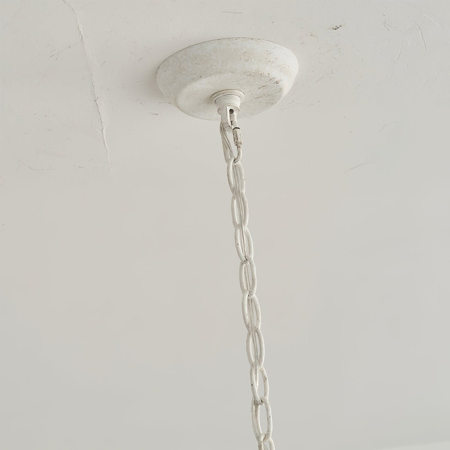Roux Beaded Chandelier - Modern Glam Wood Bead Ring Pendant | Copper & Iron 4-Light Chandelier