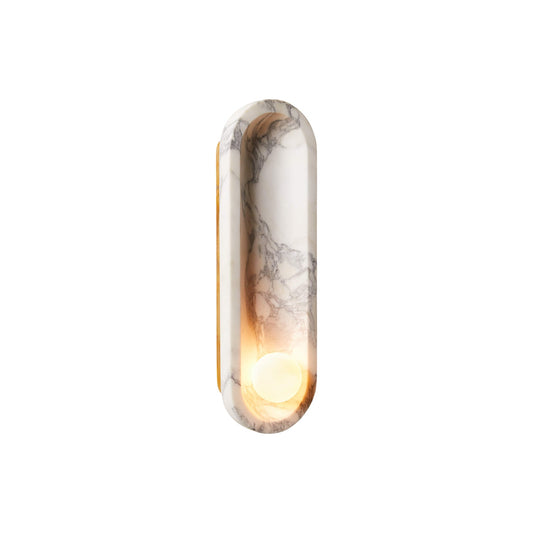 Roxane Marble Wall Lamp - Luxury Bulgari Marble & Glass Sconce | Modern Stone Wall Light