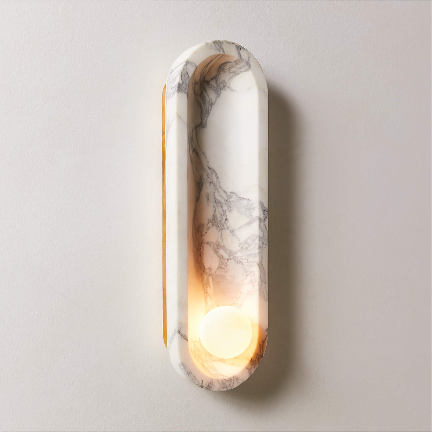 Roxane Marble Wall Lamp - Luxury Bulgari Marble & Glass Sconce | Modern Stone Wall Light