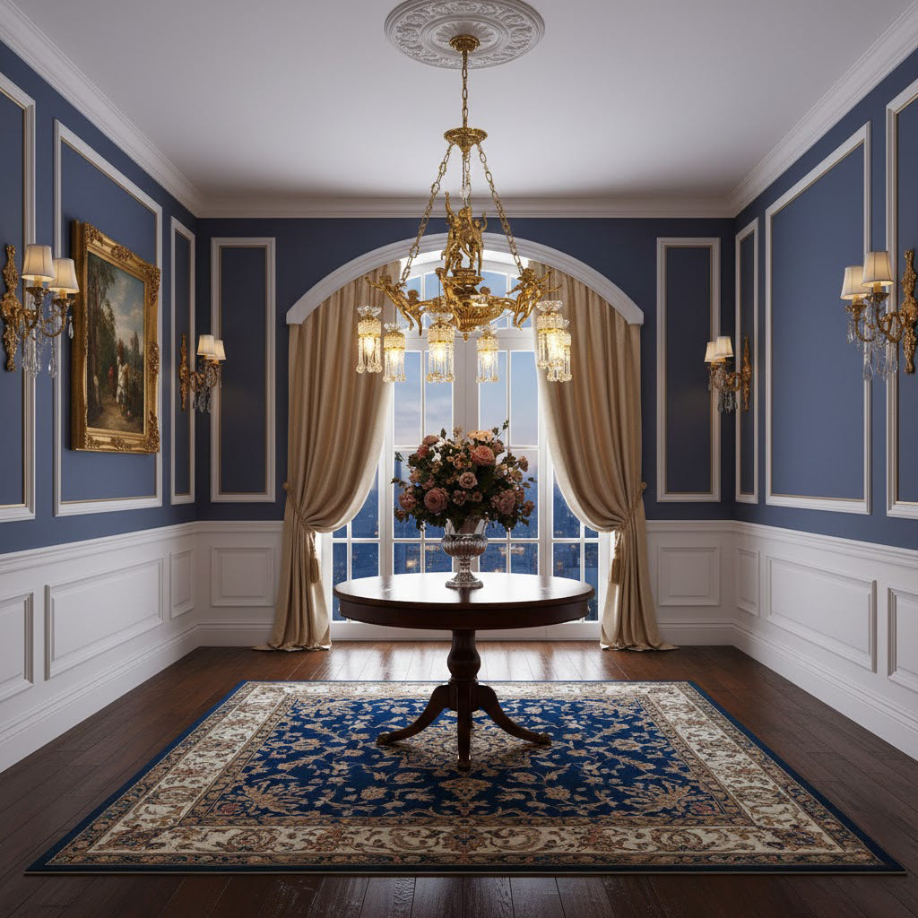 Ruth Brass Chandelier - 19th Century Antique Style Crystal & Brass Pendant | Luxury Tiered Chandelier