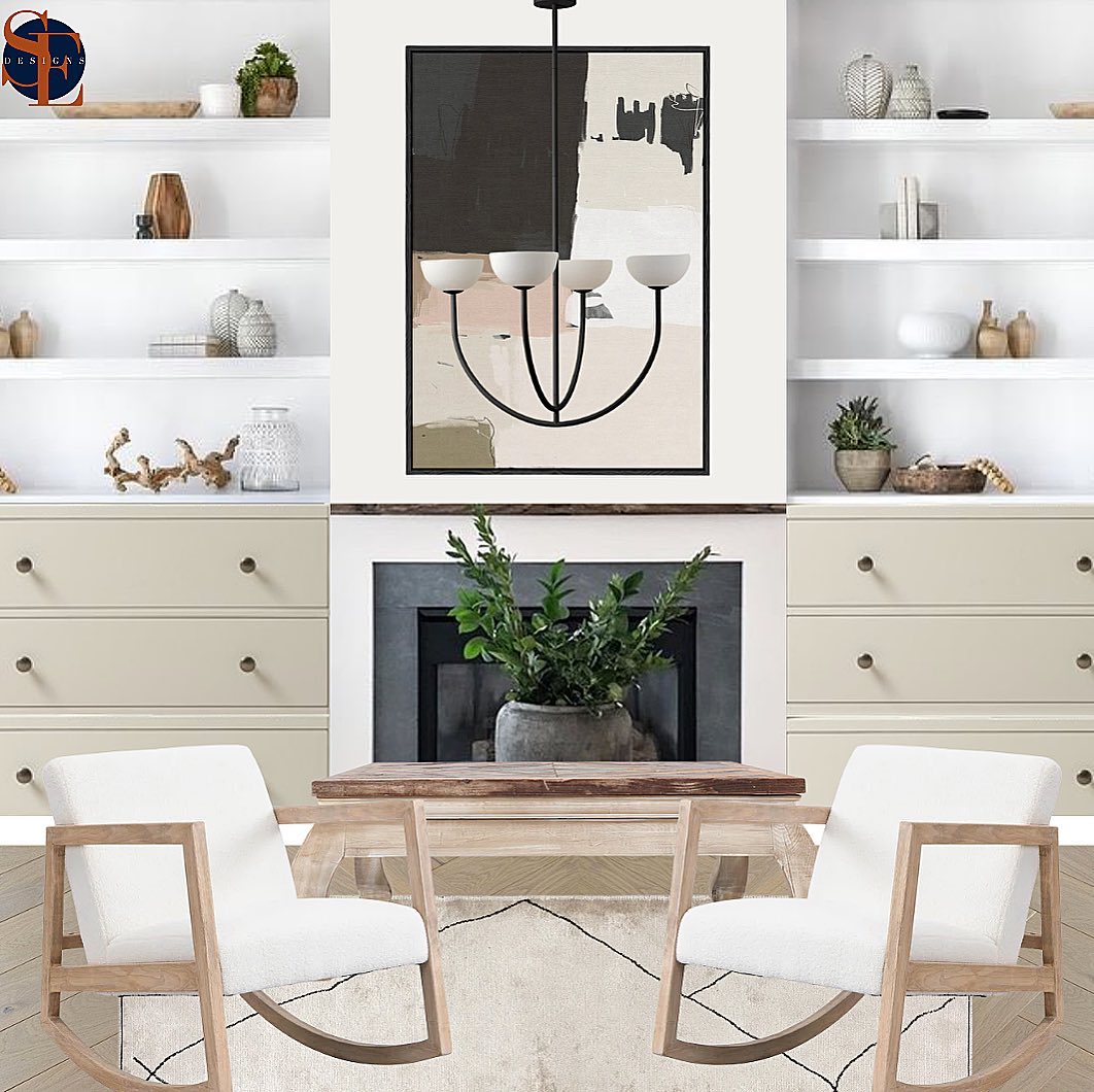 Ruzo Chandelier - Minimalist 4-Light Porcelain & Brass Pendant | Monochrome Designer Chandelier