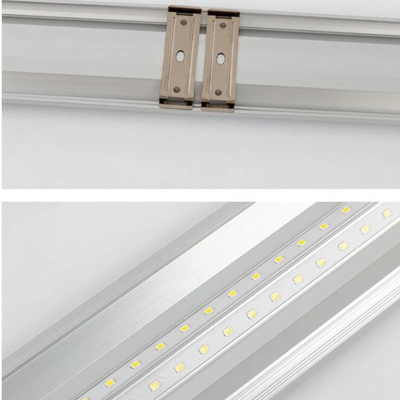 2-Pack LED Batten Tube Bar Light - Ultra-Slim Flat Purified Light | 10W/20W Dust-Proof Shop Light | 3000K-6000K Natural White