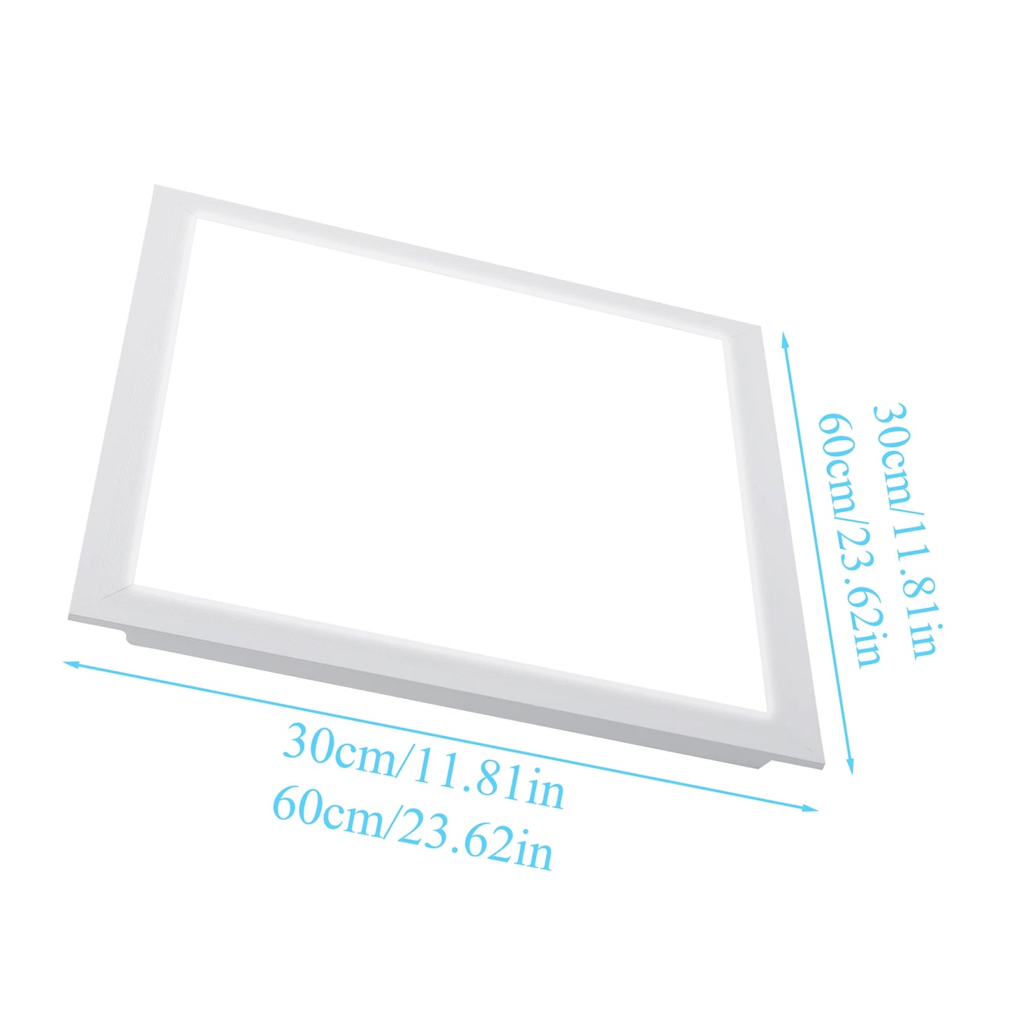 2-Pack 24W LED Flat Panel Light - Ultra-Thin Surface Mount Office Ceiling Light | 6500K Cold White Flush Mount Fixture