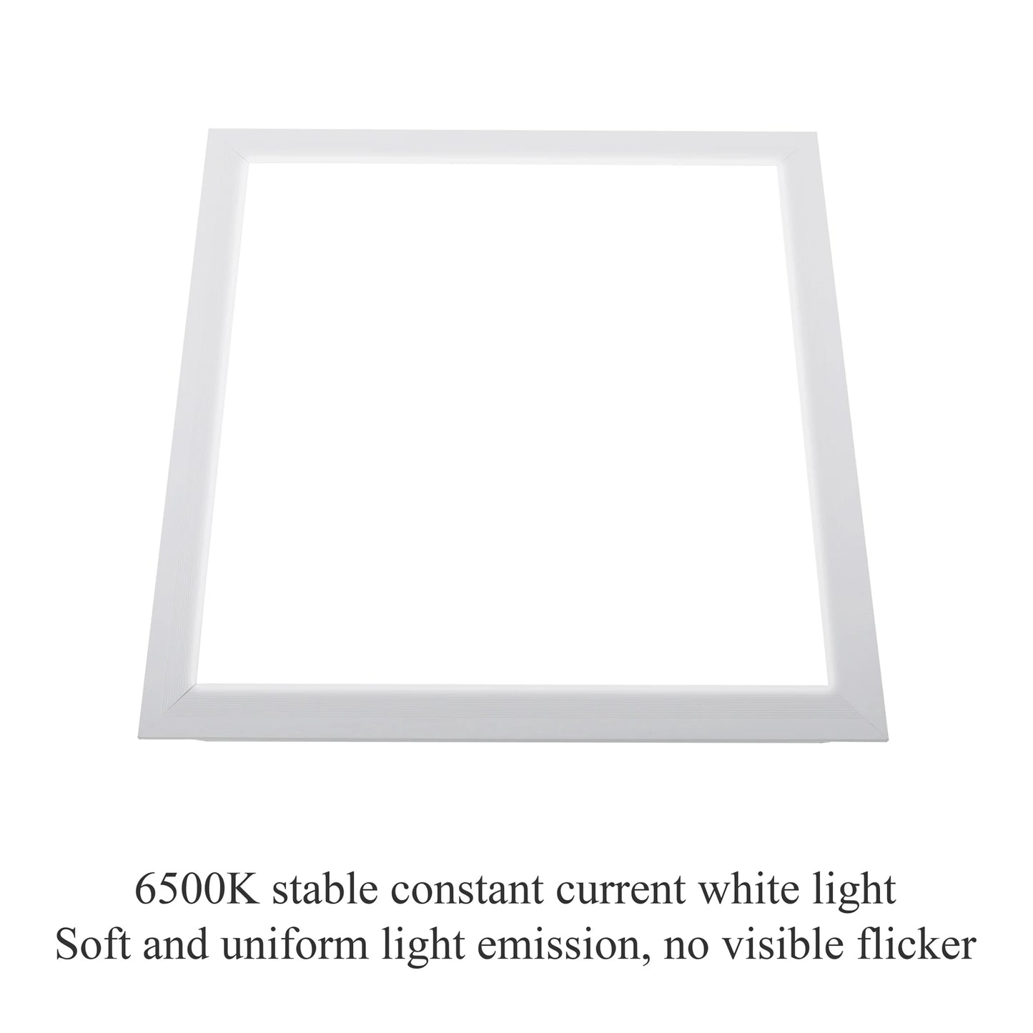 2-Pack 24W LED Flat Panel Light - Ultra-Thin Surface Mount Office Ceiling Light | 6500K Cold White Flush Mount Fixture