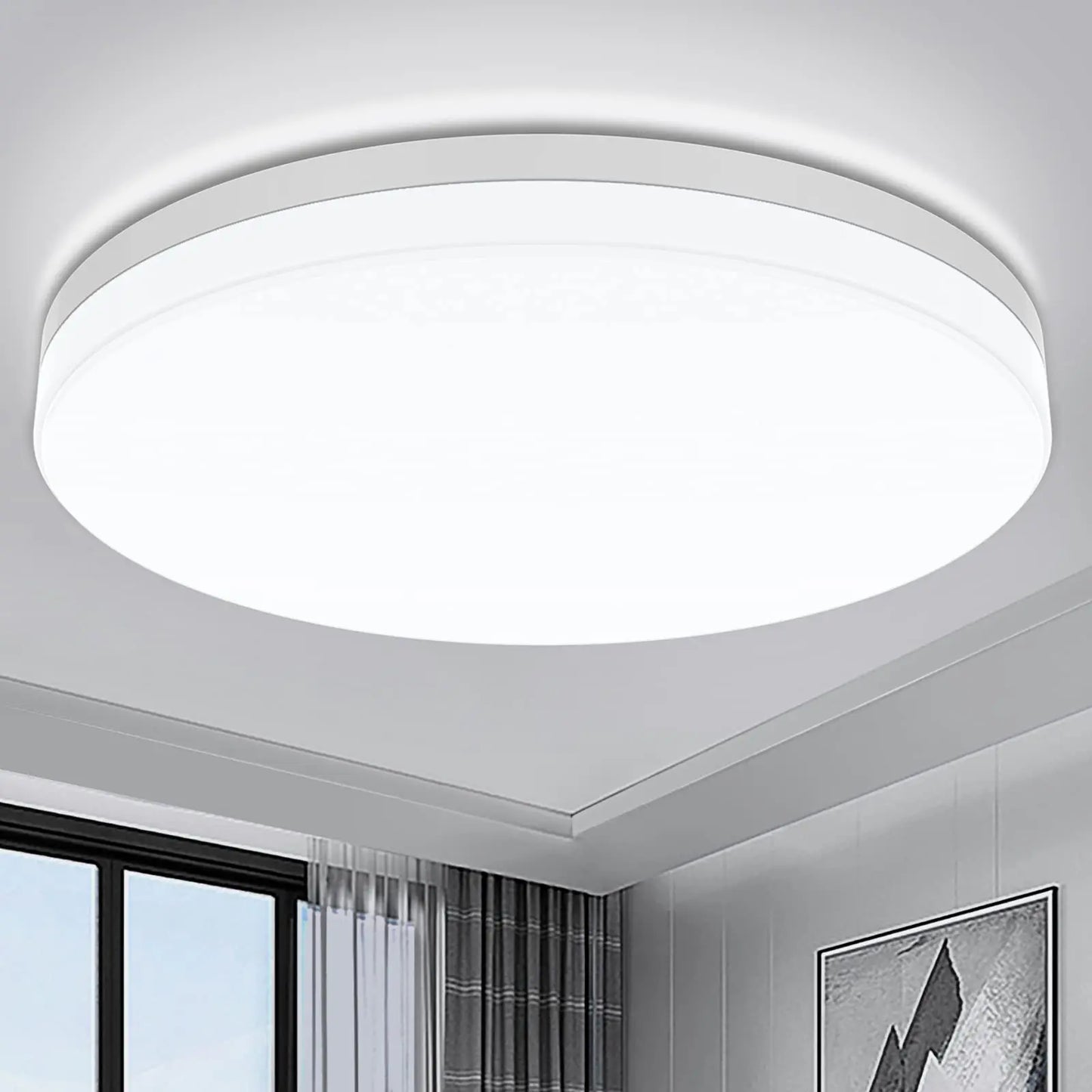 4-Pack LED Recessed Lights with Junction Box - Dimmable Slim Downlights | Adjustable 3000K-5000K CCT | Energy-Efficient Ceiling Lighting |