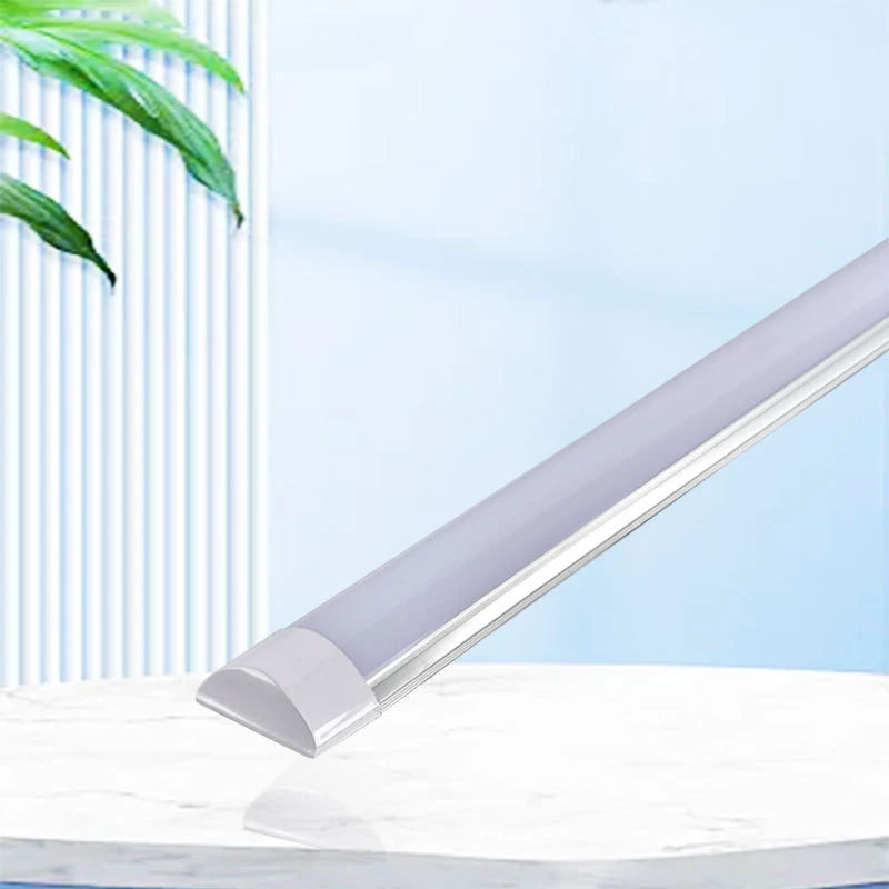 2-Pack LED Batten Tube Bar Light - Ultra-Slim Flat Purified Light | 10W/20W Dust-Proof Shop Light | 3000K-6000K Natural White