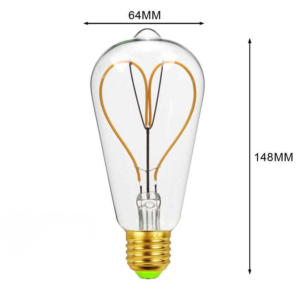 ST64  LED Flexible Filament Art Bulbs – 4 Pack